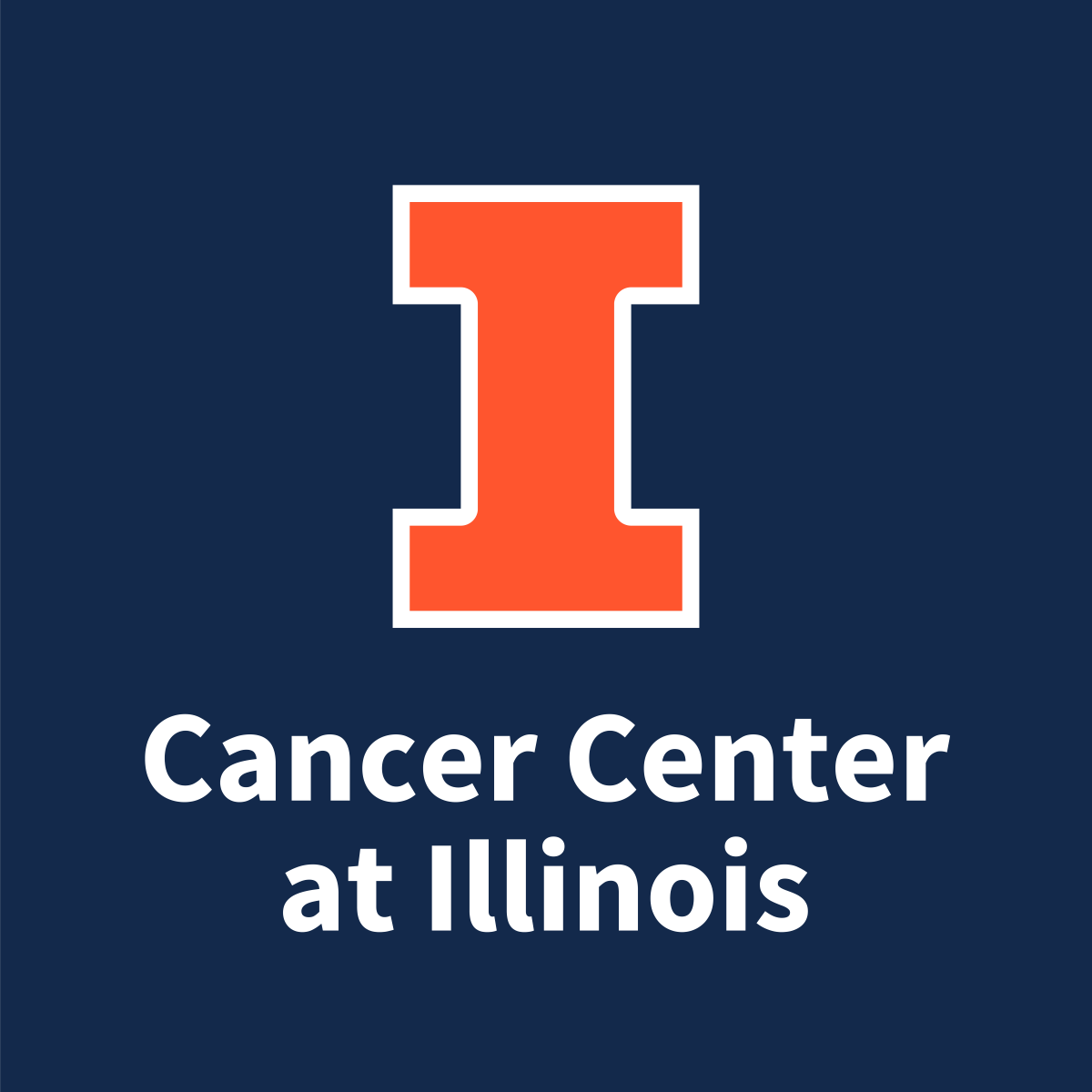 Block I with text: Cancer Center at Illinois