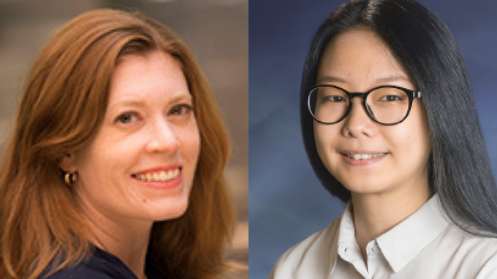 Professor Rachel Smith-Bolton (left) and postdoctoral research Yuan Tian (right).