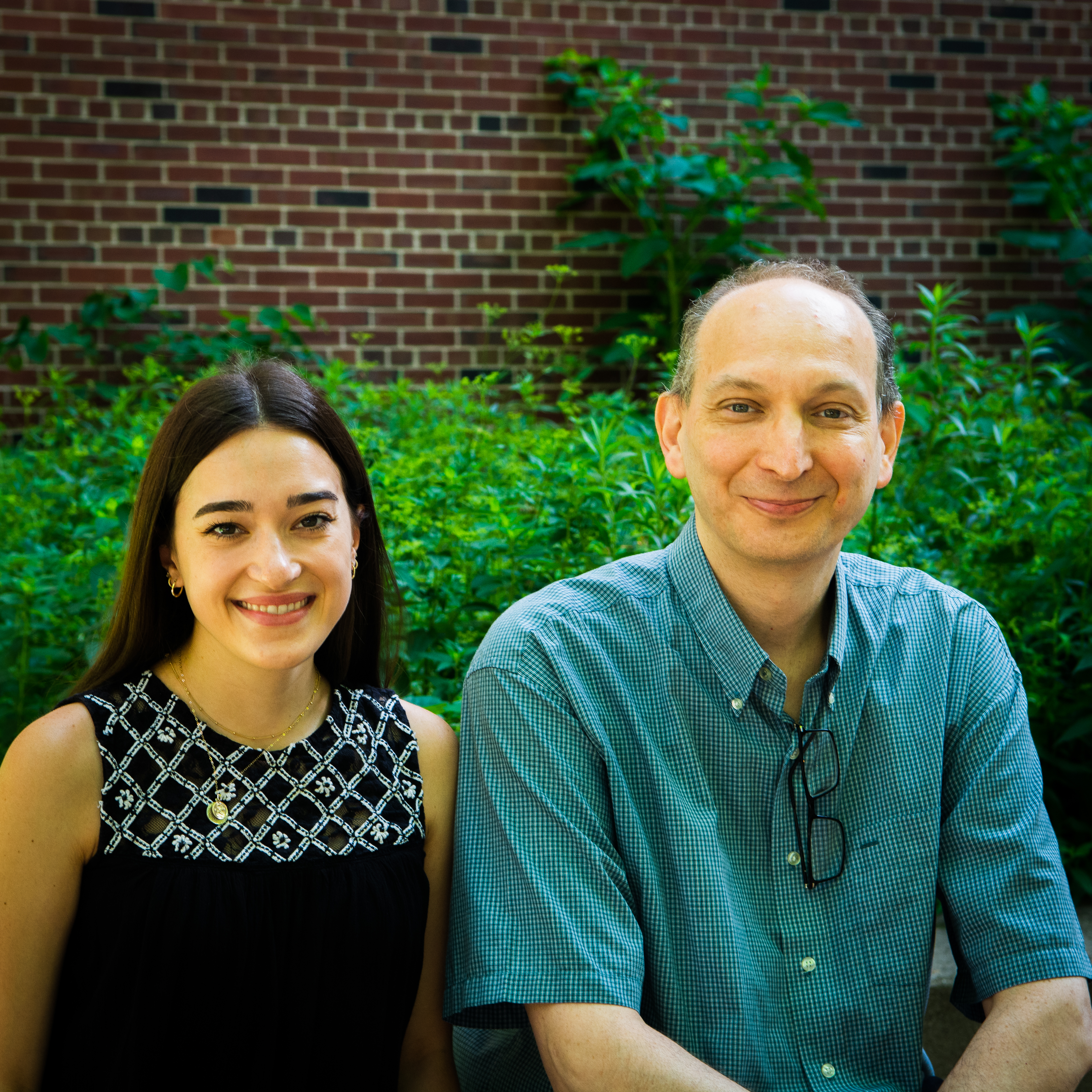 PhD student Nicole Godellas and Professor Claudio Grosman, professor and head of Molecular & Integrative Physiology