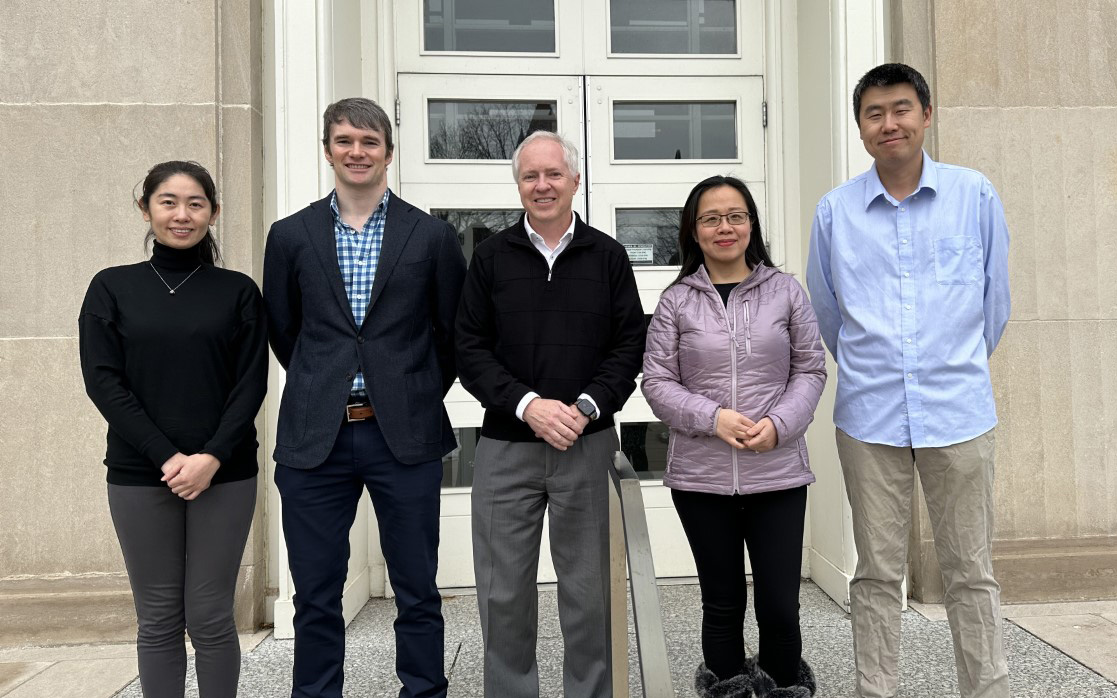 OLLI will be partnering with different Illinois researchers for the new course. From left: Yang Zhao, Andrew Smith, Brian Cunningham, Hong Jin , and Xing Wang.