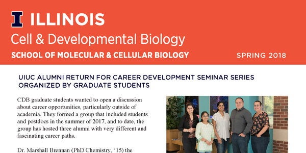 screenshot of cover of 2018 newsletter