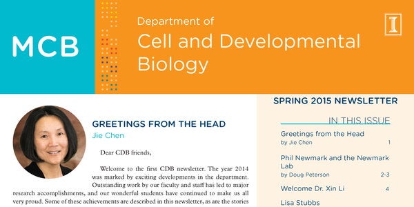 cover page of 2015 newsletter