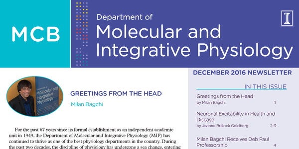 cover page of 2016 newsletter