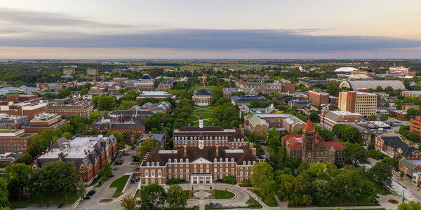 Campus quad aerial