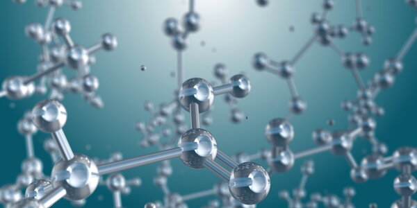 abstract rendering of molecules