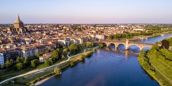 Aerial shot of Pavia, Italy courtesy of the University of Pavia.