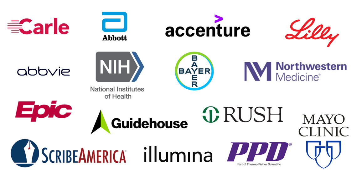 Collage of corporate logos