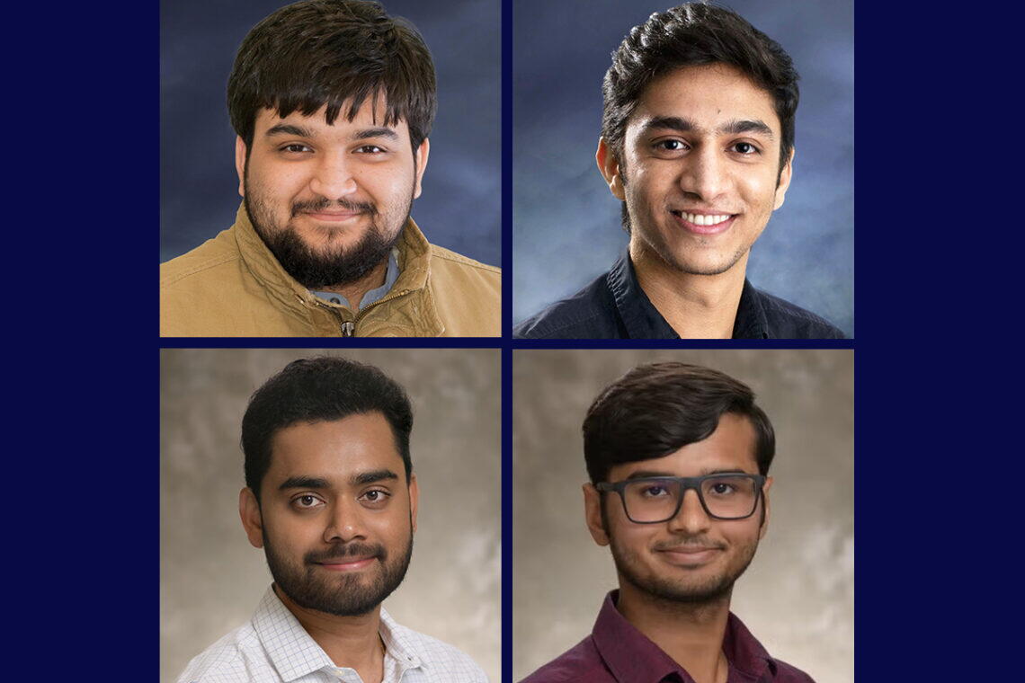 Headshots of four male researchers
