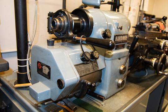 close up of machine shop equipment
