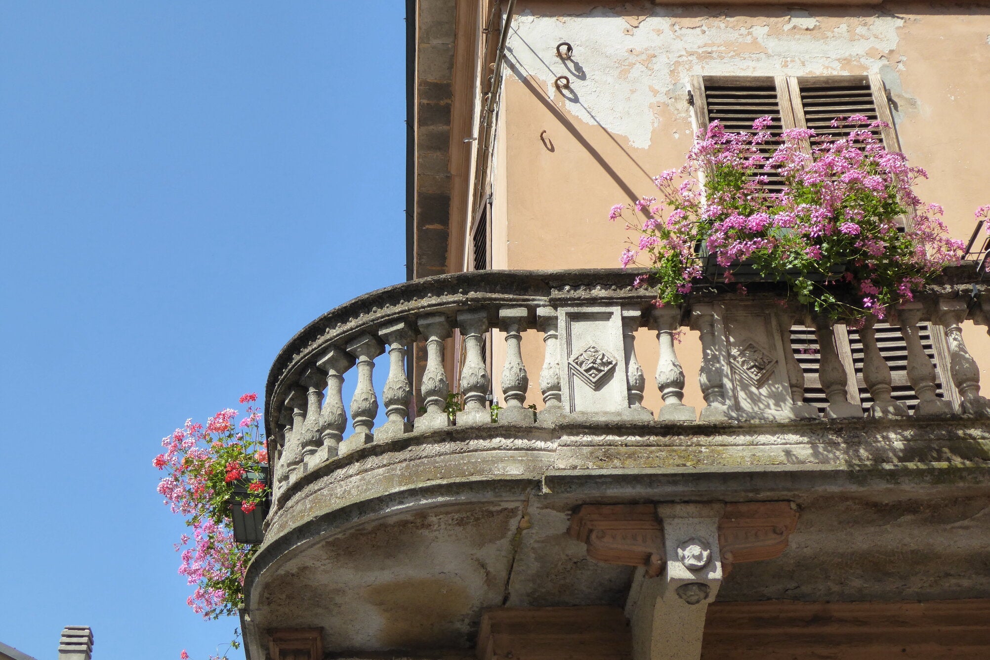 Balcony of the Palazzo, the student dormitory.