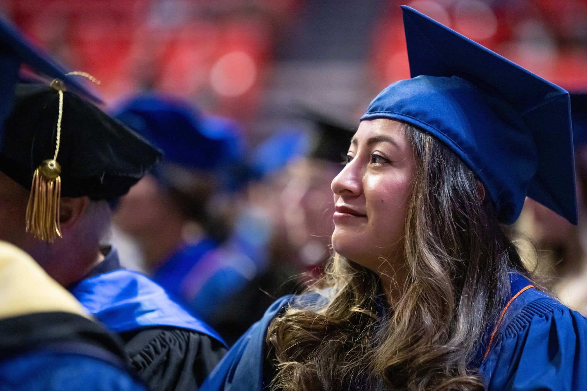 student at graduation