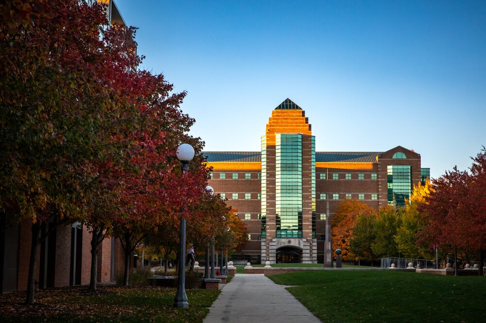 Engineering North Quad - Fall Autumn Season - Beckman Institute for Advanced Science and Technology