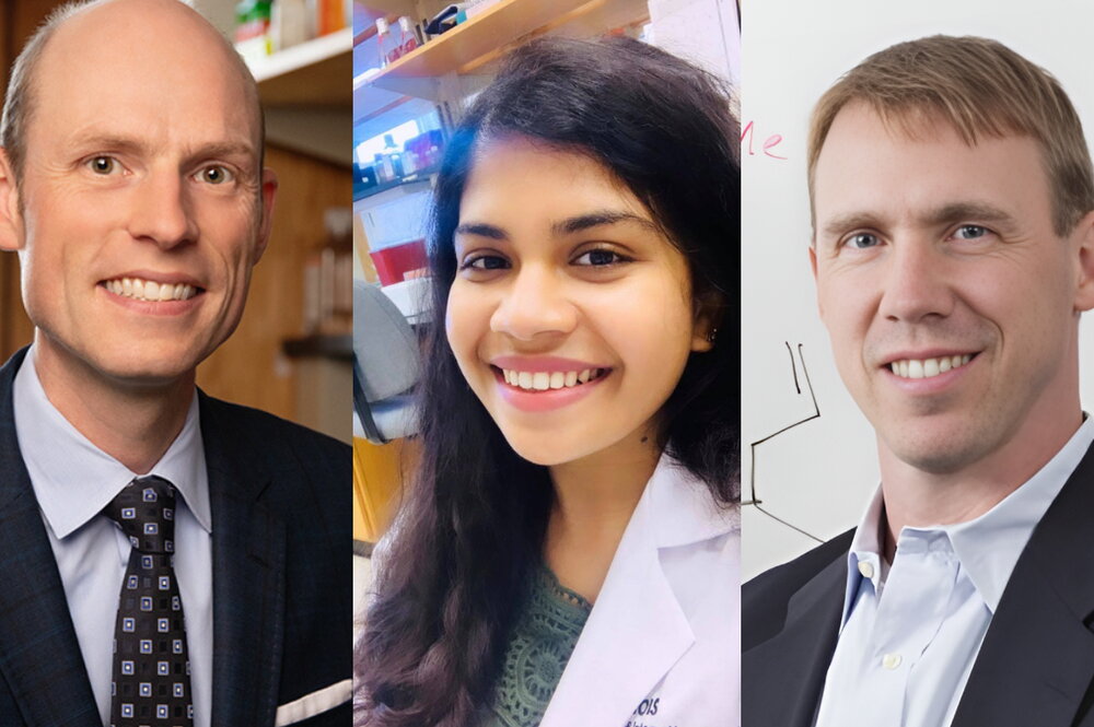 Three researchers smile for headshots.