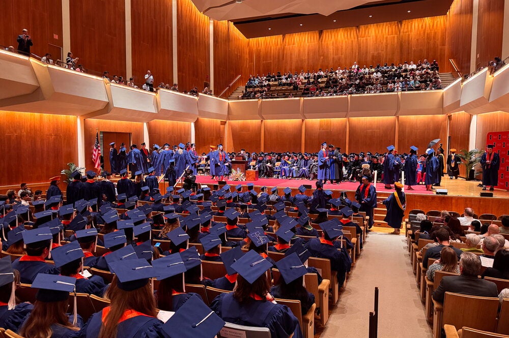 Graduates attend School of MCB convocation in Krannert Center