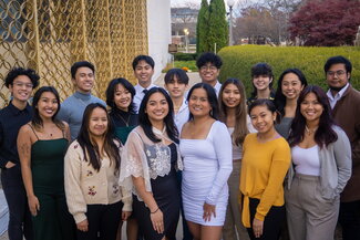 Members of the Philippine Student Association board pose together for a group photo.