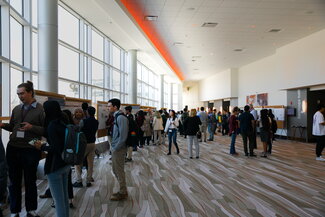 Poster session in lobby