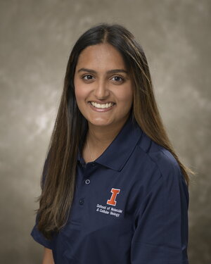 Headshot of Leena Lukose in an MCB Leaders polo.