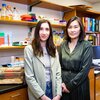 Researchers Hee Jung Chung and Jennifer Walters stand together for photo in Chung Lab.