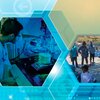 Collage of images of scientists in tech centers from National Science Foundation