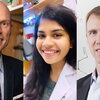 Three researchers smile for headshots.