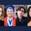 two female and two male college students