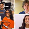 headshots of smiling college students 