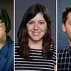 Headshots of Xin Li, Pamela Martinez, Kevin Van Bortle