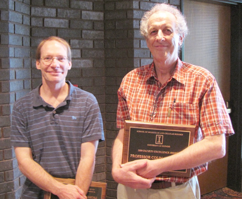 James Imlay and Colin Wraight at the Faculty Excellence Awards Ceremony