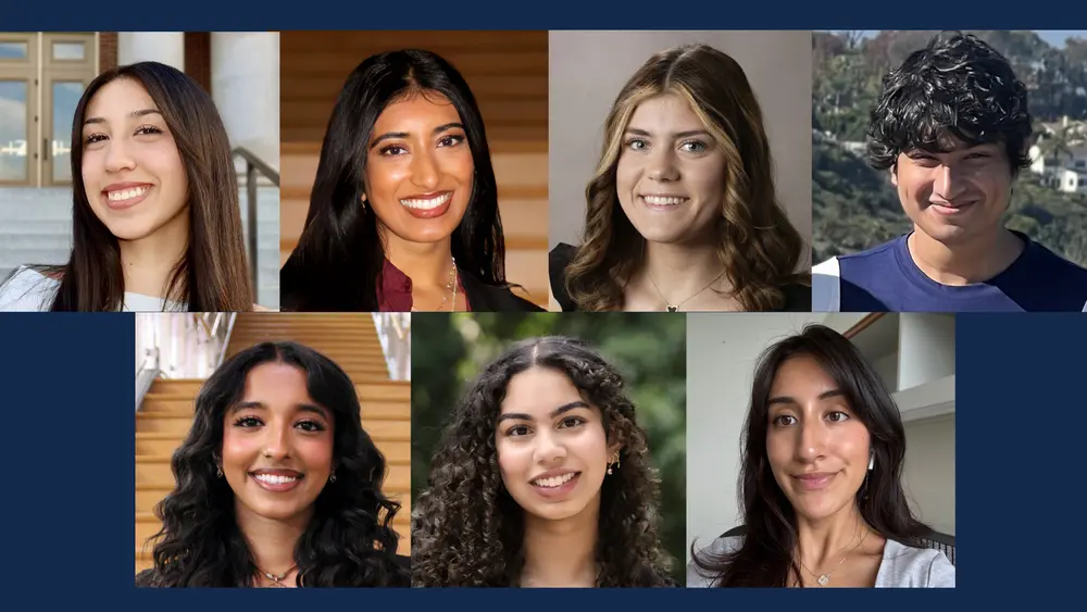 collage of seven undergraduates in the School of Molecular & Cellular Biology