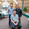 Standing: Pengfei Song (left); Dan Llano. Seated: Qi You.