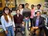 Seven resesarchers gather in Dr. Kevin Van Bortle's cell and developmental biology lab