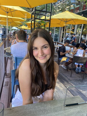 young woman with long brown hair